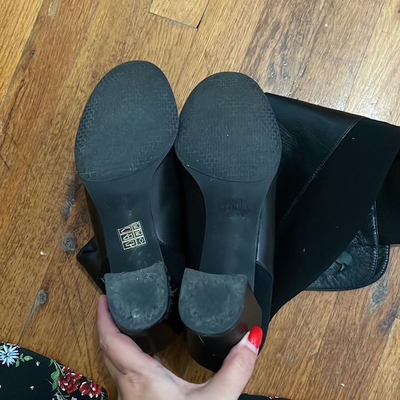 Stuart Weitzman Stand Leather Over-The-Knee Boot - Picture 11 of 11